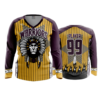 3915 WOMENS V NECK LONGSLEEVE WARRIORS-2