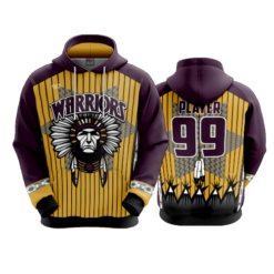 3915 UNISEX FLEECE HOODY WARRIORS-2