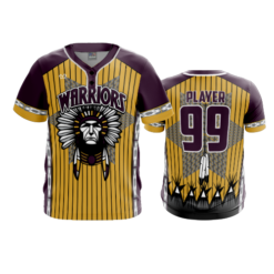 3915 MENS 2 BUTTON SCOOP NECK WARRIORS-2