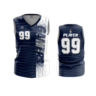 3379 WOMENS V NECK SLEEVELESS GAMERS-1