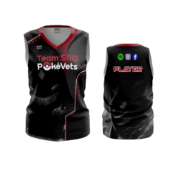 3911 WOMENS V NECK SLEEVELESS TEAM-SRQ-POKEVETS-1