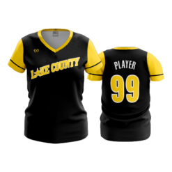 1953 WOMENS V NECK LAKE-COUNTY-STARS