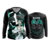 3513 WOMENS V NECK LONGSLEEVE HERE-FOR-BEER-1