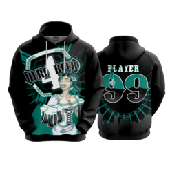 3513 UNISEX FLEECE HOODY HERE-FOR-BEER-1