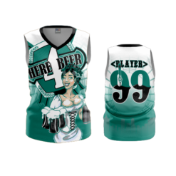 3513 WOMENS V NECK SLEEVELESS HERE-FOR-BEER-2