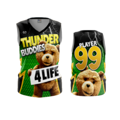 3919 WOMENS V NECK SLEEVELESS THUNDER-BUDDIES-1
