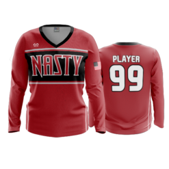 3440 WOMENS V NECK LONGSLEEVE NASTY-2