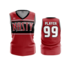 3440 WOMENS V NECK SLEEVELESS NASTY-2