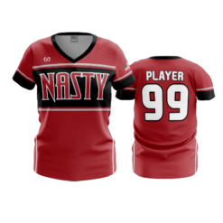 3440 WOMENS V NECK NASTY-2