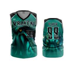 3922 WOMENS V NECK SLEEVELESS KRAKEN-2024-1