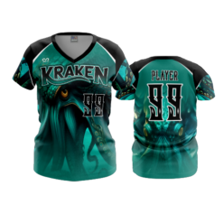 3922 WOMENS V NECK KRAKEN-2024-1