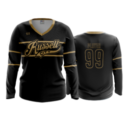 3918 WOMENS V NECK LONGSLEEVE RUSSELL-CITY-1