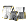 1953 UNISEX HIGH RISE BASKETBALL REVERSIBLE SHORTS LAKE-COUNTY-STARS-WHITE-GREY