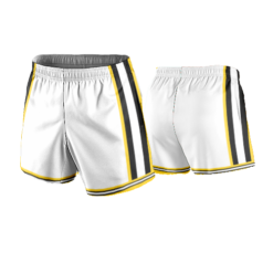 1953 UNISEX HIGH RISE BASKETBALL SHORTS 1PLY LAKE-COUNTY-STARS-WHITE-GREY
