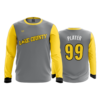 1953 MENS SPORT LONGSLEEVE LAKE-COUNTY-STARS-WHITE-GREY