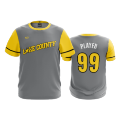 1953 MENS SPORT CREW NECK LAKE-COUNTY-STARS-WHITE-GREY