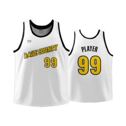 1953 MENS BASKETBALL TANK 1 PLY LAKE-COUNTY-STARS-WHITE-GREY