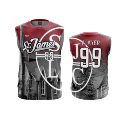 2043 MENS SPORT CREW NECK SLEEVELESS ST-JAMES-2