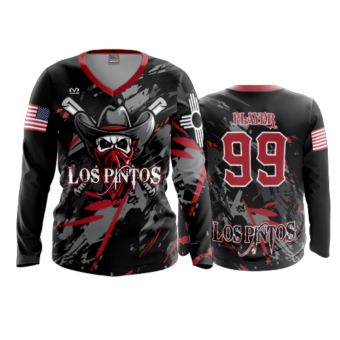 3925 WOMENS V NECK LONGSLEEVE LOS-PINTOS-1