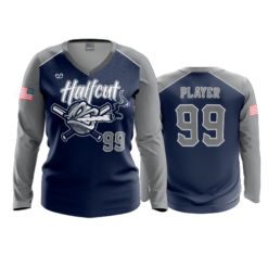 3928 WOMENS V NECK LONGSLEEVE HALFCUT-2