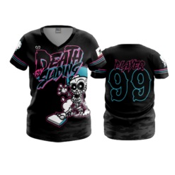 3691 WOMENS V NECK DEATH-BY-SLIDING-2024-1