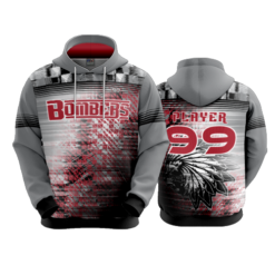 3931 UNISEX FLEECE HOODY BOMBERS-1