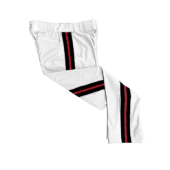 3931 MENS BALLPARK WHITE BRAID PANTS BOMBERS-2