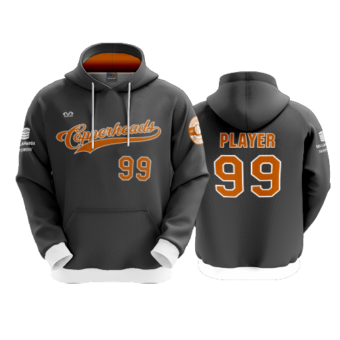 3927 UNISEX FLEECE HOODY COPPERHEADS-2