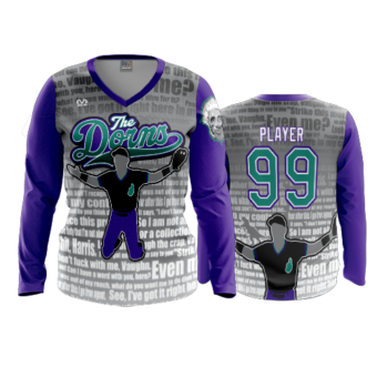 3877 WOMENS V NECK LONGSLEEVE THE-DORNS-2