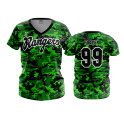 3935 WOMENS V NECK RANGERS-1