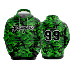 3935 UNISEX FLEECE HOODY RANGERS-1