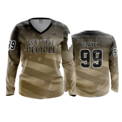 3561 WOMENS V NECK LONGSLEEVE WE-THE-PEOPLE-SAINTS-2