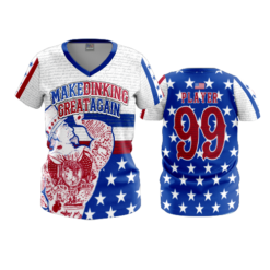 3944 WOMENS V NECK MAKE-DINKING-GREAT-AGAIN-2