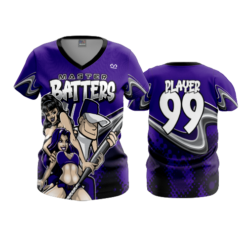 3945 WOMENS V NECK MASTERBATTERS-1