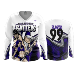 3945 WOMENS V NECK LONGSLEEVE MASTERBATTERS-2