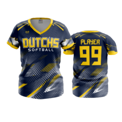 2395 WOMENS V NECK DUTCHS-SOFTBALL-1