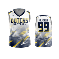 2395 WOMENS V NECK SLEEVELESS DUTCHS-SOFTBALL-2