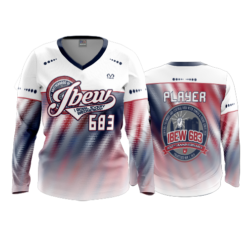 3557 WOMENS V NECK LONGSLEEVE I-BOWL-EVERY-WEDNESDAY
