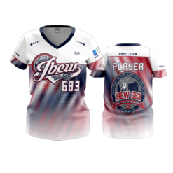 3557 WOMENS V NECK I-BOWL-EVERY-WEDNESDAY