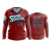 3948 WOMENS V NECK LONGSLEEVE SUPER-HITTERS-1