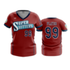 3948 WOMENS V NECK SUPER-HITTERS-1