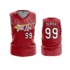 3674 WOMENS V NECK SLEEVELESS CARDINALS-THE-LOU