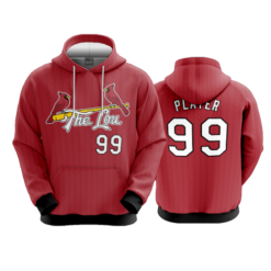 3674 UNISEX FLEECE HOODY CARDINALS-THE-LOU