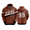 2568 UNISEX FLEECE HOODY WORMS-ROLLER-HOCKEY-1