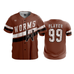 2568 MENS FULL BUTTON DOWN WORMS-ROLLER-HOCKEY-1