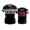 3464 WOMENS NO BUTTON SCOOP NECK RED-DOGS-1