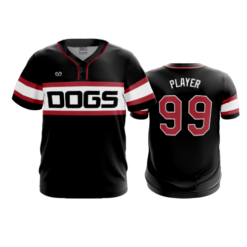 3464 MENS 2 BUTTON SCOOP NECK RED-DOGS-1