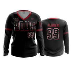 3820 WOMENS V NECK LONGSLEEVE THE-BOYS-1