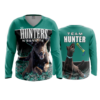 3951 WOMENS V NECK LONGSLEEVE TEAM-HUNTER-1
