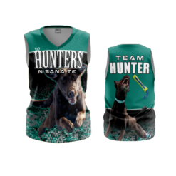 3951 WOMENS V NECK SLEEVELESS TEAM-HUNTER-1
